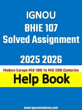 IGNOU BHIE 107 Solved Assignment 2025 2026